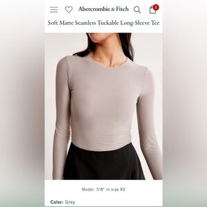 Abercrombie Soft matte tuckable long sleeve